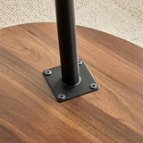 Wooden Coffee Table Rustic Nesting Tables Oval Walnut Coffee Table Modern Sofa Table End Tables for Living Room Home Office Coffee Shop Cavent