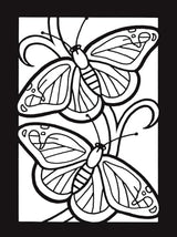 Butterflies Mini Stained Glass Coloring Book (Dover Little Activity Books: Insects) Dover Publications