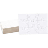 Bright Creations 24 Sheets Blank Puzzles to Draw On Bulk, 5.5 x 4 Inch Jigsaw Puzzle Pieces for DIY, Arts and Crafts Projects Bright Creations