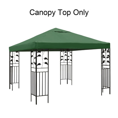 LooDro 10'X10' Canopy Replacement Cover Gazebos & Pergolas Pop Up Tent Shelter Sunshade Waterproof Roof Top with Air Vent