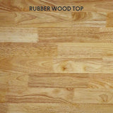 FlexiSpot E6 Solid Wood 3-Stage Dual Motor 48 x 24 Electric Standing Desk, Holds 220 lbs, Adjustable Height w/ Memory Presets, Butcher Block Rubberwood Desktop & White Frame, Ships in 2 Boxes FLEXISPOT