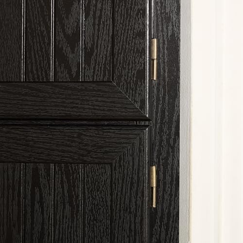 EMOBACO 72" Tall Corner Cabinet, 4-Tier Kitchen Pantry Storage Cabinet with 8 Doors and Adjustable Shelves, Home Farmhouse Bookshelf for Office Bathroom, Living Room, Black EMOBACO