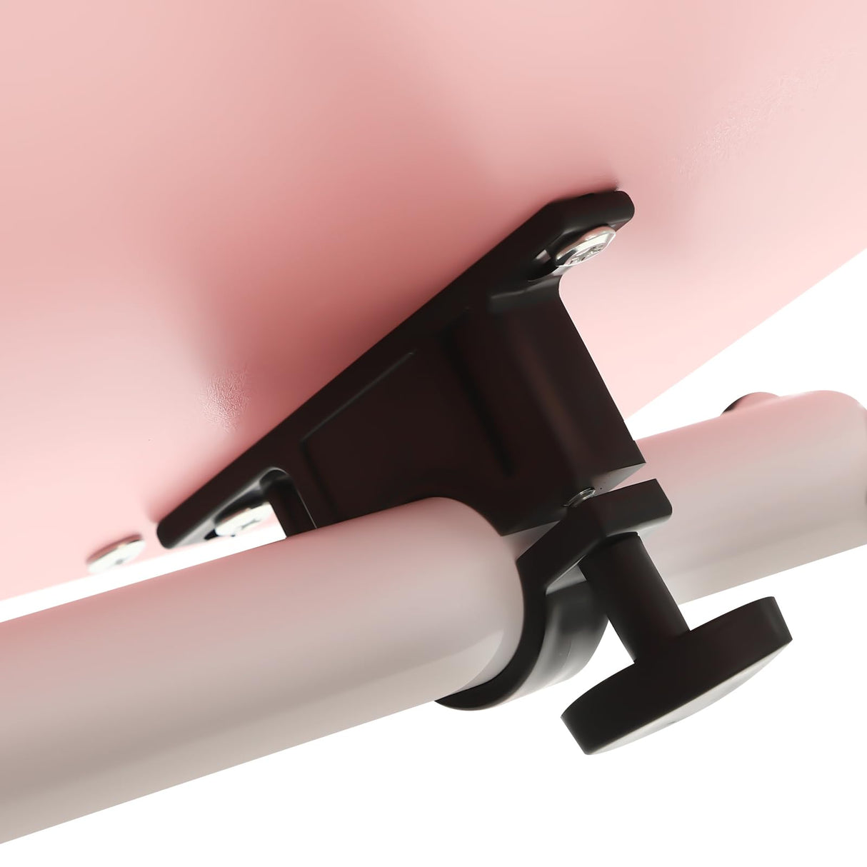 YUYANSHOP 24" Mobile Stand Desk, Small Lift Table Adjustable Standing Desk with Wheels Storage Home Office Workstation, Portable Rolling Desk Laptop Cart for Standing&Sitting (24", Pink) YUYANSHOP