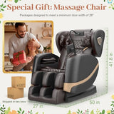 FURNIMAT 2026 Massage Chair Full Body, Zero Gravity Massage Chair with 10 Fix Rollers, Airbags, Heating, Foot Massage, Auto Modes, Bluetooth Speaker, Smart Screen Controller(Premium Version)