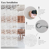 ANMINY 24 PCS Hanging Room Divider Flower Carving Pattern Panels Decorative Wall Screen Panel Hollow Out Design for Living Dining Room Bedroom Home Hotel Decor - White ANMINY