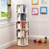 5-Tier 360° Rotating White Bookshelf Organizer TOYTEXX INC & DESIGN