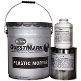 QuestMark 2105 Standard Epoxy Concrete Floor Patch and Resurfacer - 5 Gallon Unit, Light Gray - Fill and Repair Cracks, Holes, Pits and Spalling QuestMark