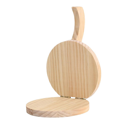 5 Inch Round Wooden Tortilla Press Maker Hardwood Mexican Tortillera Presser,Wood Flour Tortilla Press for Homemade Mexican Tortillas, Roti, Burritos, Taco - Shiny Wood Leefasy