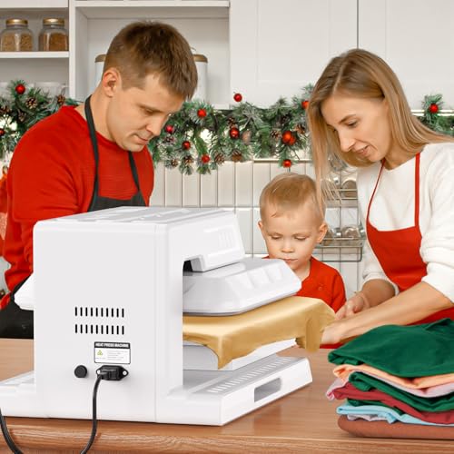 Benazcap Auto Heat Press Machine for T Shirts-Auto-Release 15x15 Heat Press - Rapid Heating, Even Heat Distribution, Ideal for HTV, Sublimation, Heat Transfer Projects Benazcap