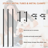 HIDOG H-Shape Dog Grooming Arm with Clamp, Pet Grooming Table Arm with 3 Loop Noose, 33" Height Adjustable and 38" - 50" Width Adjustable for Small/Medium/Large Dogs HIDOG