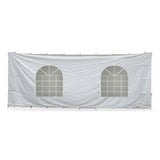 TentandTable 8' x 20' Premium Window Sidewall for Commercial Outdoor High Peak Frame Party & Pop Up Canopy Tents, 16 oz PVC White Vinyl, Single Cathedral Style Side Wall, Wall Only, Tent Not Included TentandTable