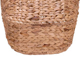 Household Essentials ML-4002 Tall Water Hyacinth Wicker Basket with Handles | Natural, Brown, Natural Household Essentials