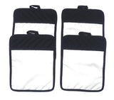 Sublimation Blanks 9"x7" Polyester/Cotton Black Pot Holders with Sublimation Pocket DIY Set of 4 Tromic