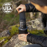 AeroPress Go Travel Coffee Press Kit - 3 in 1 brew method combines French Press, Pourover, Espresso - Full bodied coffee without grit or bitterness - Small portable coffee maker for camping & travel AeroPress