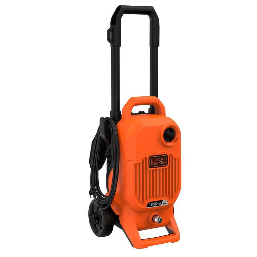 BLACK+DECKER Electric Pressure Washer, Cold Water, 1850 PSI, 1.2 GPM (BEPW1850) BLACK+DECKER