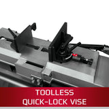 JET 7" x 12" Horizontal Metal Bandsaw, 3/4 HP, 1Ph 115/230V (HVBS-712) Jet