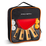 PRO SPIN Ping Pong Paddles - High-Performance Set with Premium Table Tennis Rackets, 3-Star Ping Pong Balls, Compact Storage Case | Professional Quality Ping Pong Paddle Set (4-Player Set) PRO SPIN