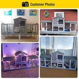 Aivituvin Rabbit Hutch Bunny Hutch Large Rabbit Cage, Indoor Bunny Cages Outdoor Rabbit House (Style2) Aivituvin