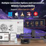 Longer New Upgrade RAY5 20W Laser Engraver,20000mW Output,32-bit Motherboard, 130W CNC Laser Cutter,App Offline Control, DIY Engraver Tool for Metal/Glass/Wood,Engraving Speed to 24,000 mm/min QFLONGER