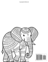 Elephant Gifts for Women : Mandala Elephant Coloring Book for Adults: Stress Relieving Elephants Illustrations With Mandalas : Birthday Christmas Present Idea Majosta