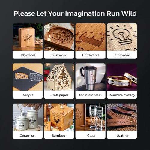 Longer RAY5 New Upgrade Laser Engraver, Laser Cutter 10W Output Power, Engraving Speed Up to 24,000 mm/min, 3.5” Color Touch Screen, App Offline Control, DIY Engraver Tool for Metal/Glass/Wood Longer