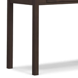 SIMPLIHOME Hollander SOLID WOOD Contemporary 38 inch Wide Small Desk in Warm Walnut Brown for The Office Desk, Writing Table, Workstation and Study Table SIMPLIHOME