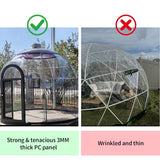 Backyard Dome Tent, Clear Garden Dome Bubble Tent for Outside, Weatherproof Geodesic Gazebos & Pergolas for Outdoor