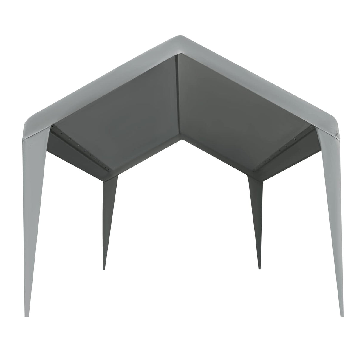 Gardesol Carport Replacement Canopy, Replacement Top Cover for 12' x 20' Carport Frame, 180G Waterproof & UV Protected Tarp with Ball Bungees, Gray, Only Top Cover, Frame is not Included Gardesol