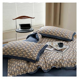 TXGJWRA Marbling Bedding Set Cotton Duvet Cover Bed Linen Set King Bedding Queen Single Size Comforter Sets Summer Duvet Cover Sets,C-Flat -King TXGJWRA