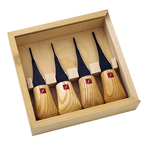 FLEXCUT Carving Tools, Micro Palm Craving Set, Set of 4 (FR804) FLEXCUT