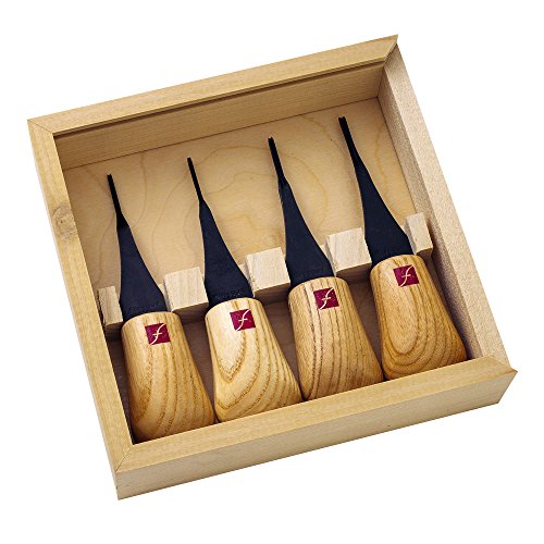 FLEXCUT Carving Tools, Micro Palm Craving Set, Set of 4 (FR804) - WoodArtSupply