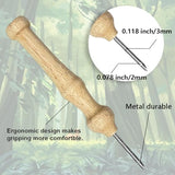 BEUNITONE 3PCS Landscape Punch Needle Kit for Adults Beginners, Complete Craft Kit Needlepoint Kits for Adults with Hoop, Punch Needle Starter Craft Set for Cloth Festival Gift and Home Decor 20X20CM