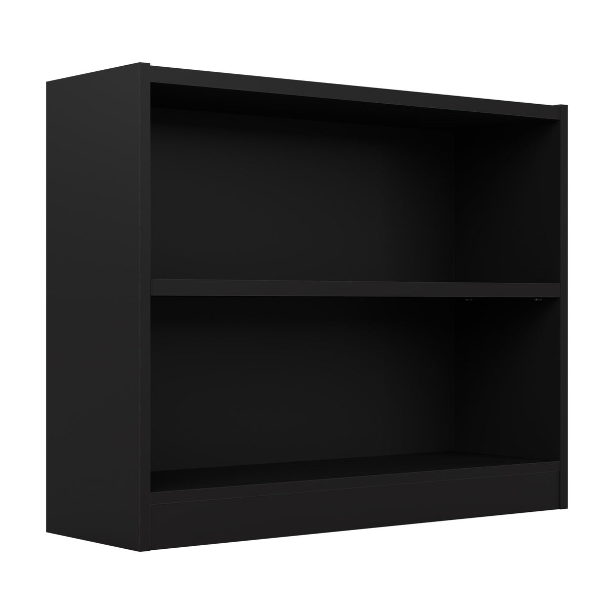 Bush Furniture Universal Bookcase, Low Storage and Display Bookshelf for Home Office or Living Room Organization, Small 2 Shelf, Black Bush Business Furniture