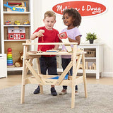 Melissa & Doug Solid Wood Project Workbench Play Building Set - STEAM Toy, Wooden Kids Work Bench, Toy Tool Bench Melissa & Doug