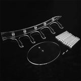 Anetiry 2 Pack Sunglasses Rack Eyeglasses Display Stand Holder Storage Organizer for 5 Glasses Acrylic Jewelry Eyewear Display for Selling Clear Anetiry
