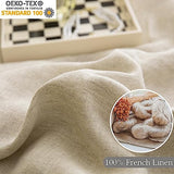 Merryword 100% Linen Comforter Set Queen Natural French Flax Linen Bedding Comforter Set Soft Breathable Moisture Wicking Comfy Bedding 3 Pieces Merryword