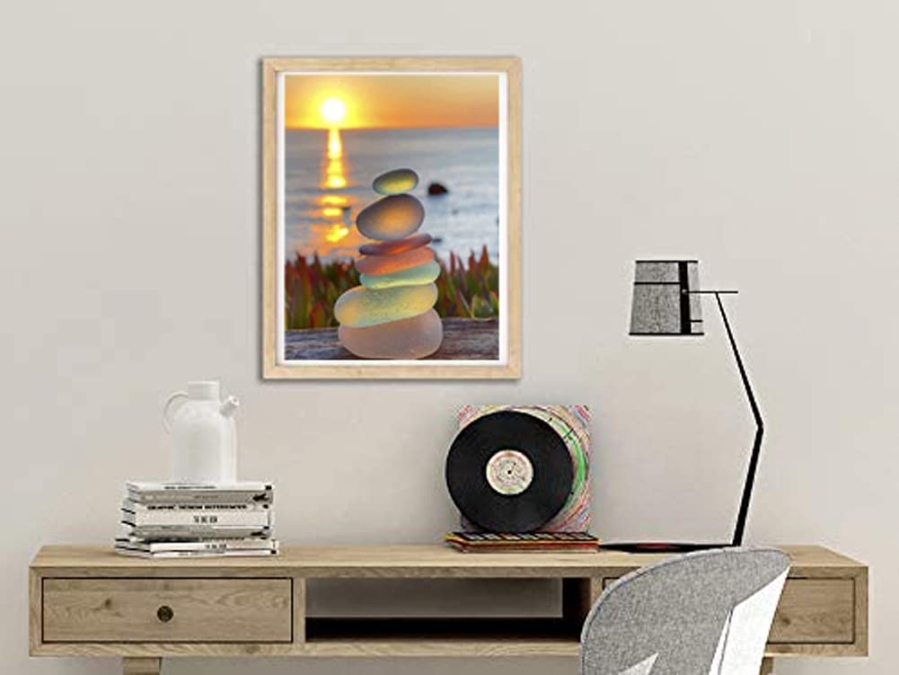 Beaudio Landscape Series Diamond Art Painting Kits for Adults- Stone in The Bright Sunshine- DIY Round Full Drill 5D Diamond Art for Home Wall Decor(11.8x15.7inch) Beaudio