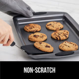 Gorilla Grip Nonstick Heat Resistant BPA-Free Silicone Spatula, Non Scratch Flexible Head for Pans, Slip Resistant Soft Rubber Handle, Stainless Steel Kitchen Spatulas for Cooking, 11.6 Inch, Black Gorilla Grip