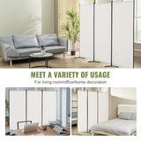 VEVOR Room Divider, 3 Panel Room Dividers and Folding Privacy Screens, Fabric Partition Room Dividers for Office, Bedroom, Dining Room, Study, Freestanding, White VEVOR