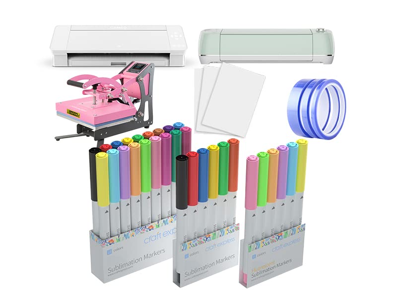 Craft Express Joy Sublimation Markers - Draw on Stadnard Paper and Use Heat Press to Create Unique Gifts with your Child (18, Regular) Craft Express