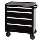Husky 26 in. W 4-Drawer Rolling Cabinet Tool Box Chest in Gloss Black cakuuma