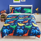 Joiedomi Kid Twin Comforter Set 5 Piece Dinosaur Bedding Set for Boys Girls Super Soft Microfiber Bed in a Bag with Comforter Sheets Pillowcase Sham Joiedomi