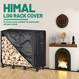 Himal Log Rack Cover Waterproof Firewood Cover Fit 4FT Wood Rack Himal Outdoors