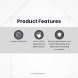 G10 3D Printer Build Surface Plate 235, 250, 310, 370 - Ender 3 CR10 Prusa High Temp Upgrade Semi Flexible Fiberglass Garolite Nylon PETG ABS PLA TPU PEEK PEKK ULTEM CF VAAPR (310x310mm, New) WILBUR'S FINEST