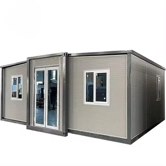 Modular Prefab Building, Steel Frame, 20ft,30ft,40ft, Portable Expandable Plastic Prefab House for Inn, Stall, Office, Watchman House, Shop, Estate, Distribution Center, Studio (with Bathroom - WoodArtSupply