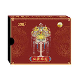 MU Phoenix Crown 3D Metal Puzzles, Chinese Ancient Gemmy Coronet Model Kits Building for Adult, Birthday Wedding Gift Home Decoration