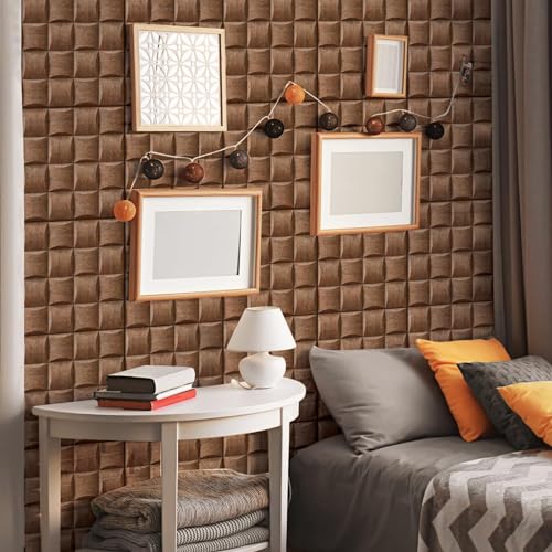 szgwtk 3D Wall Panels,3D Wallpaper Peel and Stick,3DWall Paneling,Art WallPanels,Waterproof Self Adhesive Decorative Wall Panels Living Room Wall Decoration 30 * 30cm(10pcs/Pack) (Wood-Grain) - WoodArtSupply