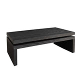 Modern Coffee Table, Black Wooden Coffee Table, Rectangle Cocktail Tea Table for Living Room, 47.6" L* 23.6" W * 16.3" H JIJIWANG