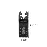 50 Pcs Oscillating Tool Blades, Professional Universal Oscillating Saw Blades, Wood, Quick Release Durable Multi Tool Blades Fit All Models HYSHIER