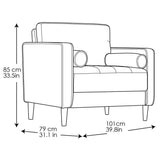 Lifestyle Solutions Lexington Armchair, Navy Blue LifeStyle Solutions